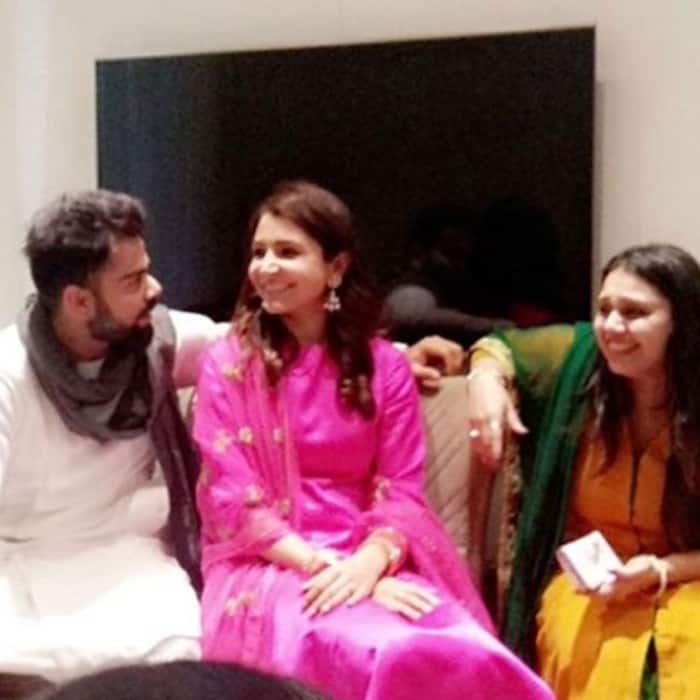 Anushka Sharma with Virat Kohli in Delhi post honeymoon