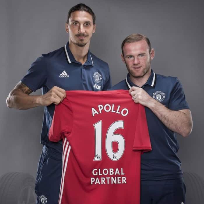 Apollo Tyres also have a long standing deal with Manchester United