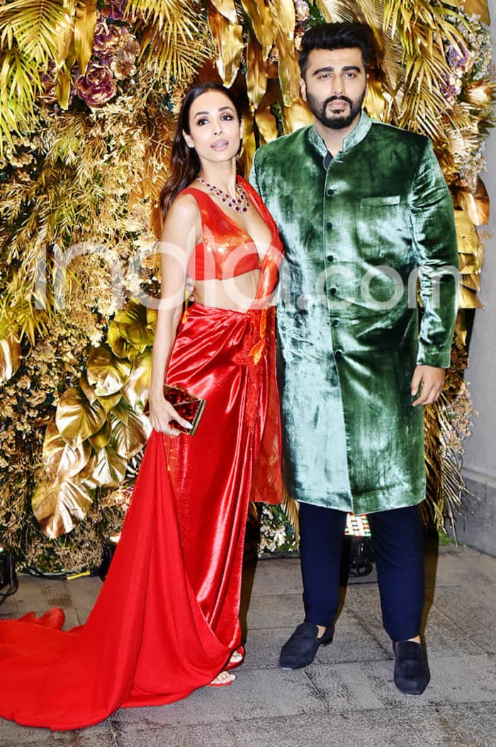 Arjun Kapoor and Malaika Arora at Armaan Jains wedding reception