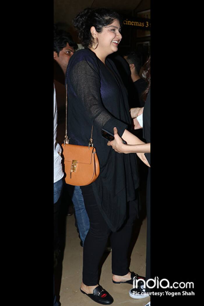 Arjun Kapoor sister  Anshula Kapoor at Mubarakan special screening