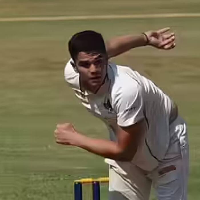 Arjun Tendulkar has also claimed a five wicket haul in red ball cricket 