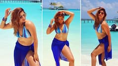 Arti Singh Poses Bold in Blue Bikini in The Maldives, Joins Friends to Beat COVID Blues |See Pics