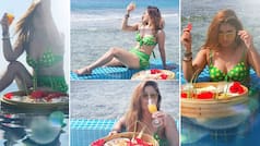 Arti Singh Oozes Oomph in Hot And Sexy Polka Dot Bikini;Enjoys Floating Breakfast in Maldives – See Photos