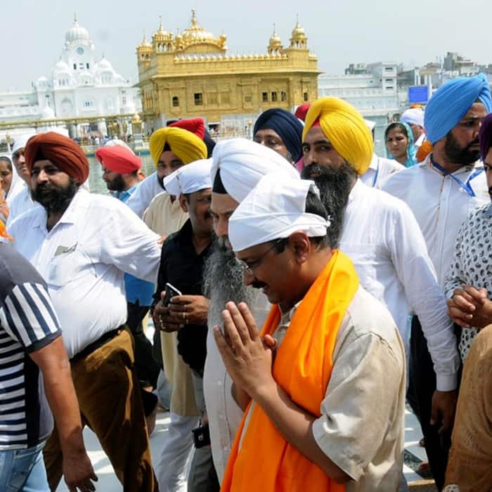 Arvind Kejriwal clicked during his visit to Punjab