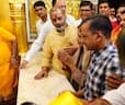 Arvind Kejriwal Prays At Hanuman Mandir With Wife On First Day Of Interim Bail - In PICS