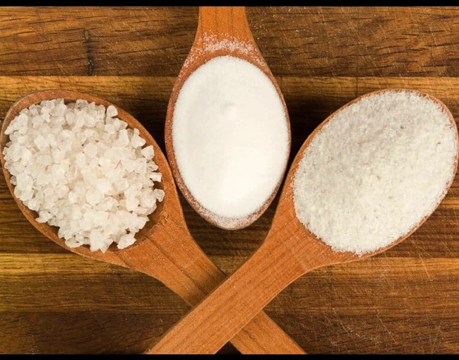 Avoid white flour, white sugar and table salt