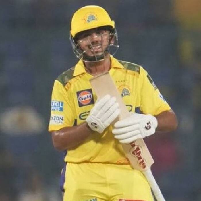 Ayush Mhatre sustained a hamstring injury during the match.