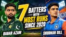 Babar Azam to Shubman Gill: 7 Batters with most runs since 2020