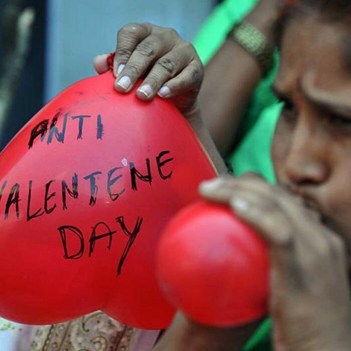 Bajrang Dal’s moral policing against Valentine’s Day