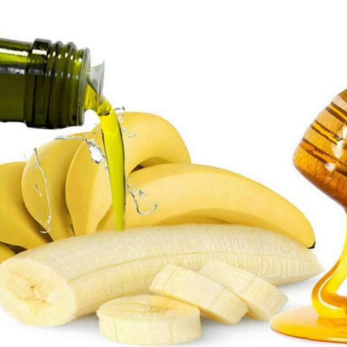 Banana Olive oil hair mask