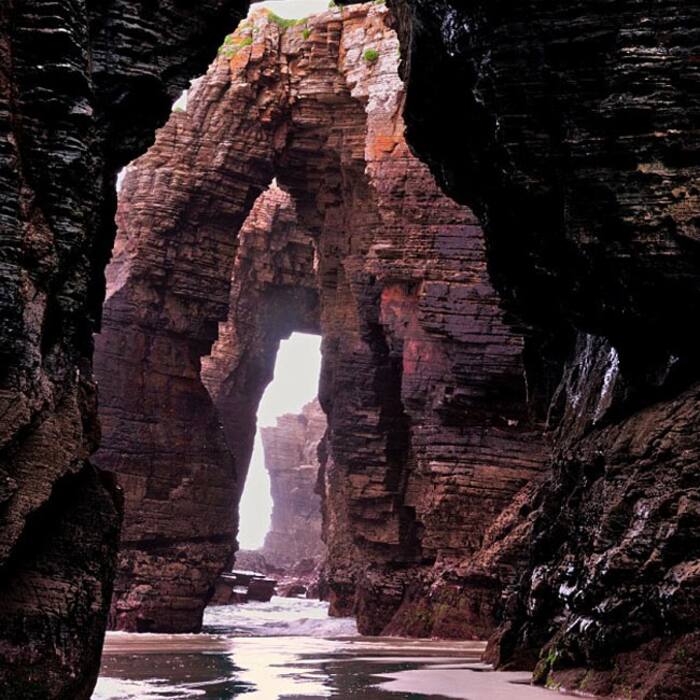 Beach of the Cathedrals in Ribadeo  Spain