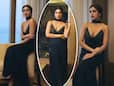 Bhumi Pednekar Gets Ready For a 'Blurry Night' in Sexy Black Slip Dress With Plunging Neckline and Scarf - SEE PICS Bhumi Pednekar Gets Ready For a 'Blurry Night' in Sexy Black Slip Dress With Plunging Neckline and Scarf - SEE PICS