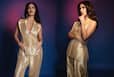 Bhumi Pednekar Glitters With 24-Karat Charm in Golden Pantsuit With Plunging Neckline Bhumi Pednekar Glitters With 24-Karat Charm in Golden Pantsuit With Plunging Neckline