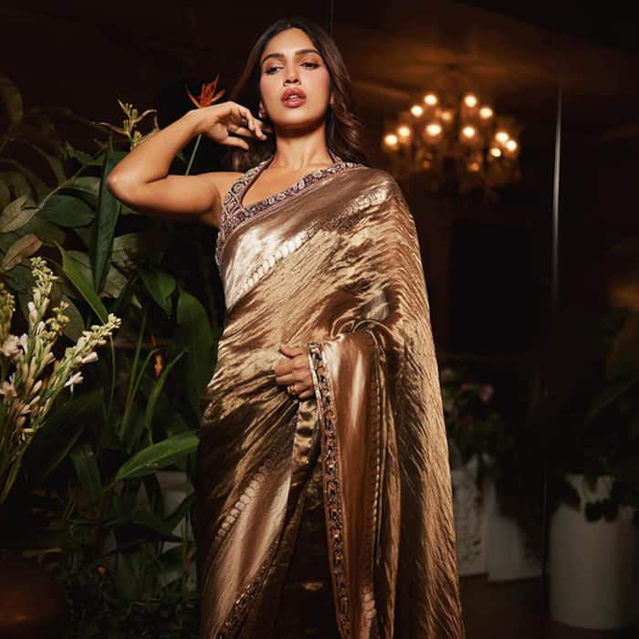 Bhumi Pednekar in her saree era.