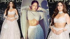 Bhumi Pednekar Raises The Temperature in Gorgeous Ivory Lehenga – See Hot Pics