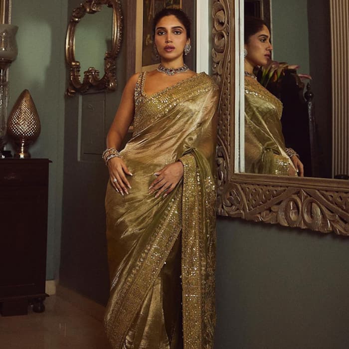 Bhumi Pednekar Makes Heads Turn in Tissue Saree