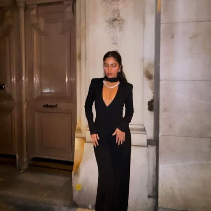 Bhumi Pednekar stuns in deep-neck black jumpsuit