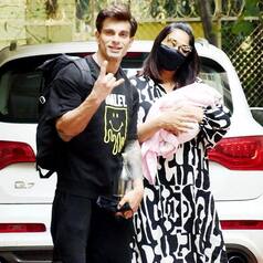 FIRST PICS: Bipasha Basu-Karan Singh Grover Take Baby 'Devi' Home From Hospital, Twin in Black