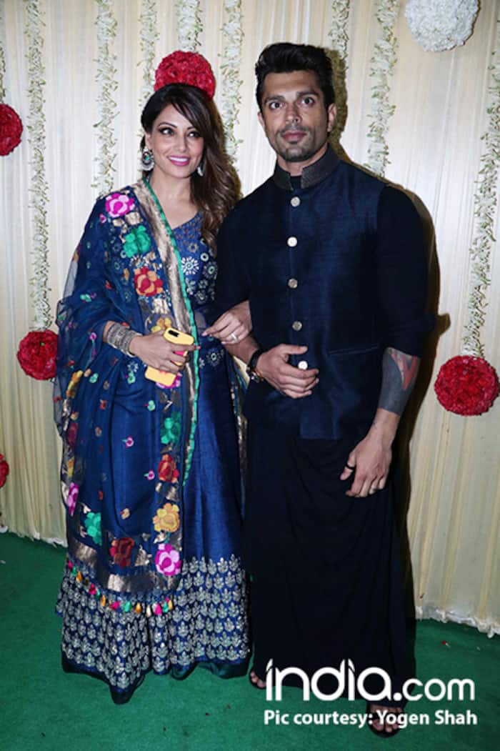 Bipasha Basu with husband Karan Singh Grover at Ekta Kapoor’s Diwali party
