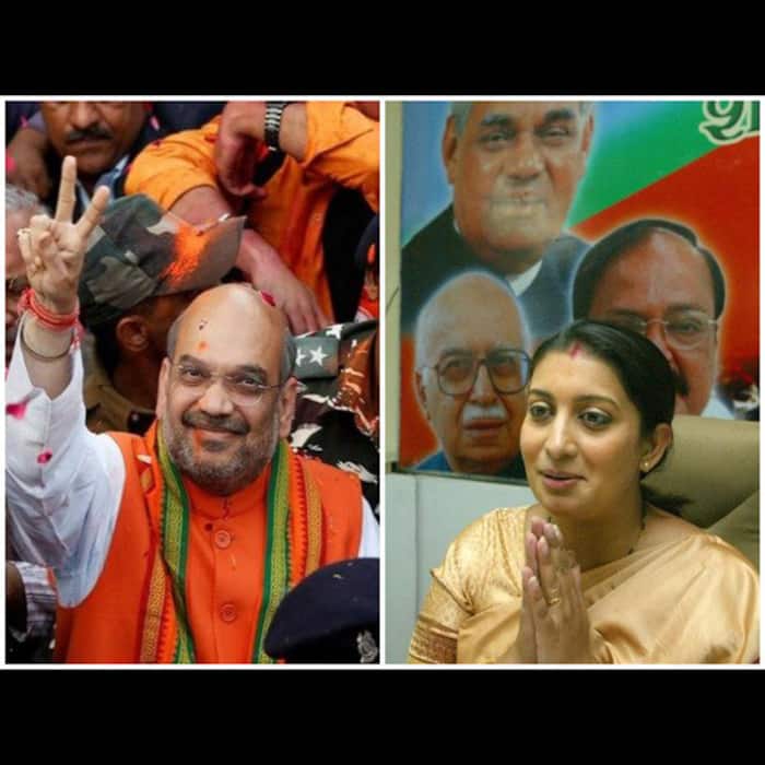 BJP ministers Amit Shah and Smriti Irani