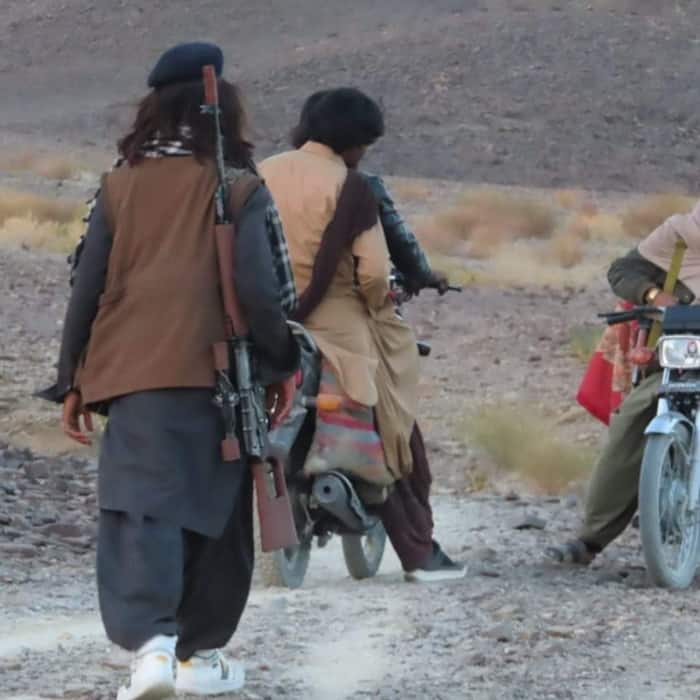 BLA fighters with customisedwrapped SVD Dragunov somewhere in the mountains
