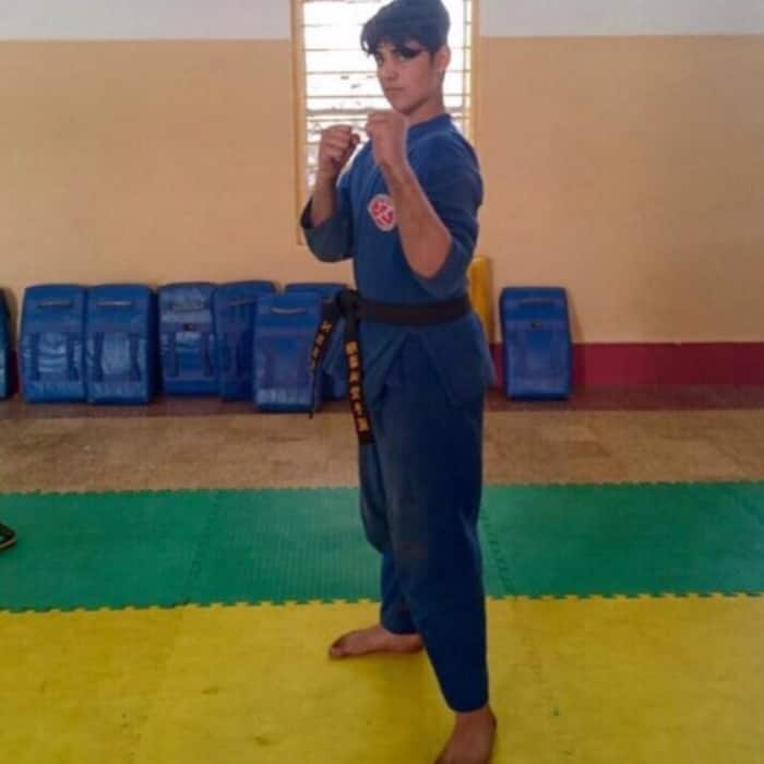 Black belt Aarav Bhatia