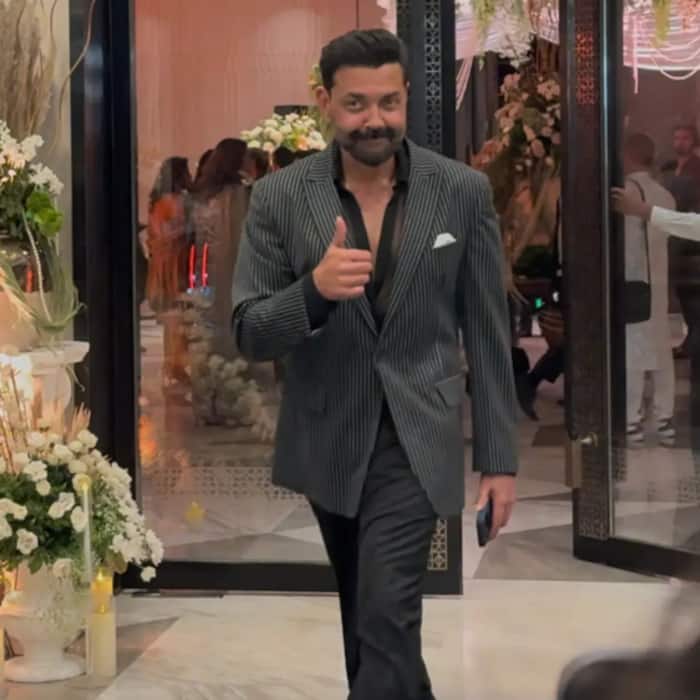Bobby Deol looks dapper in an all-black ensemble