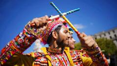 Diwali Preparations At Trafalgar Square In London