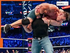 Brock Lesnar wrecks John Cena with one BRUTAL slam, tosses him like a toy