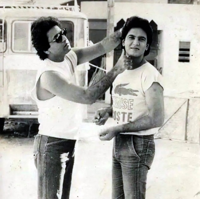 Candid Picture of Arun Govil and Ramayan’s Lakshman aka Sunil Lahri