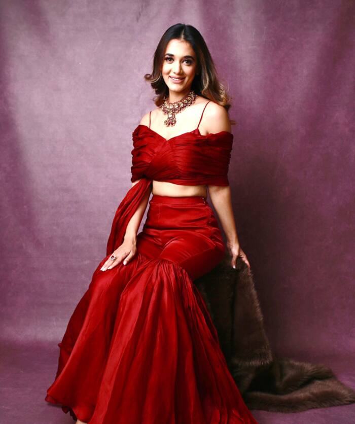 Cropped Blouse With Sharara