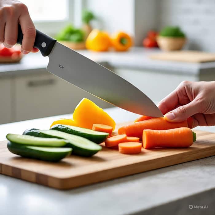 Cut vegetables into smaller pieces