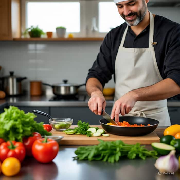 Cut vegetables prior