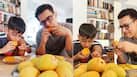Aamir Khan Eats Mangoes in Full Desi Style With Son Azad Rao - See Viral Pics