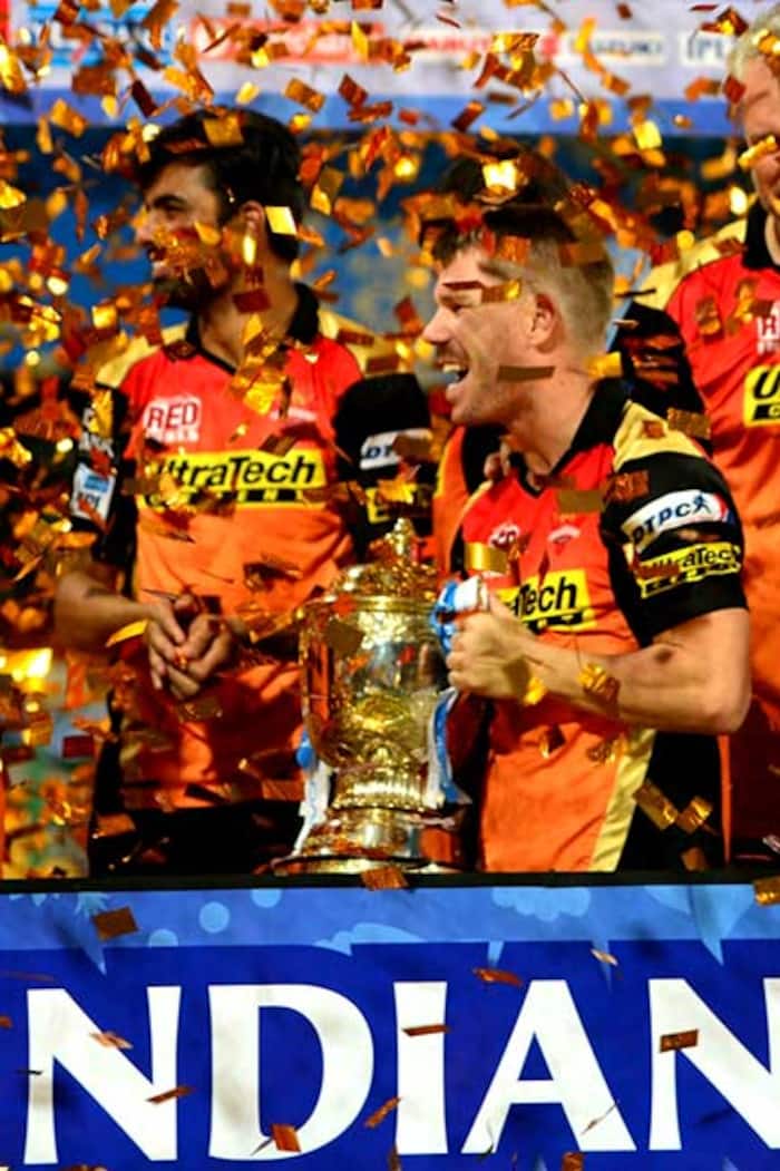Ben Cutting of Sunrisers Hyderabad clicked after winning the IPL title 2016