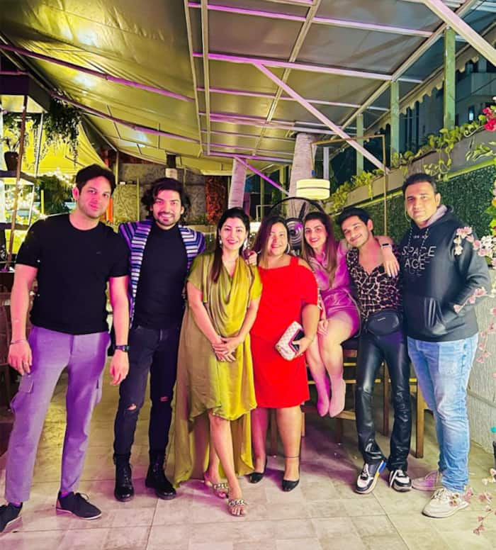 Debina Poses With Her Family