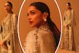 Deepika Padukone in Stunning Ivory Pantsuit With Long Cape is a Fashion Moment For Us- See PICS