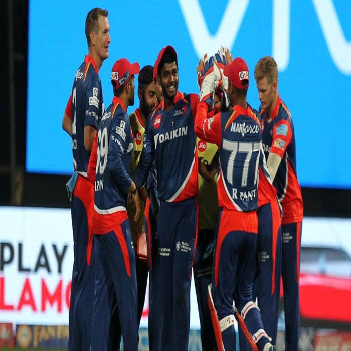 Delhi Daredevils in action at IPL 2017