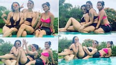 Devoleena Bhattacharjee's Stuns Fans With Her Uber Hot Pool Pictures In a Black Bikini, Fans Ask 'Yeh Kya Gopi Bahu?'
