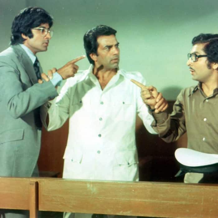 Dharmendra and Amitabh Bachchan in Chupke Chupke