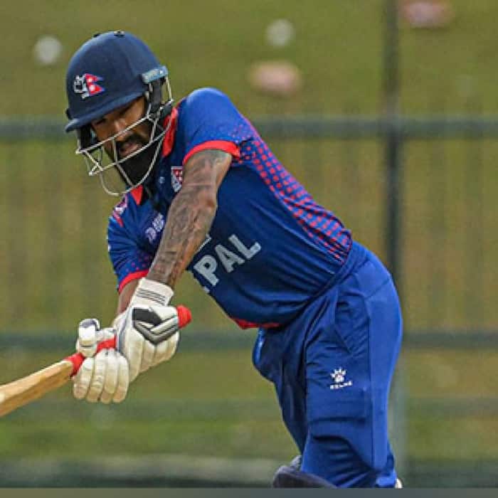 Dipendra Singh Airee hits 9 ball fifty