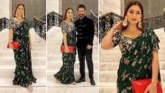 Disha Parmar And Rahul Vaidya Are Setting Couple Goals in Their Wedding Guest Outfits