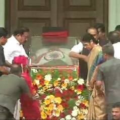 RIP M Karunanidhi: Huge Gathering at Rajaji Hall For Last Rites
