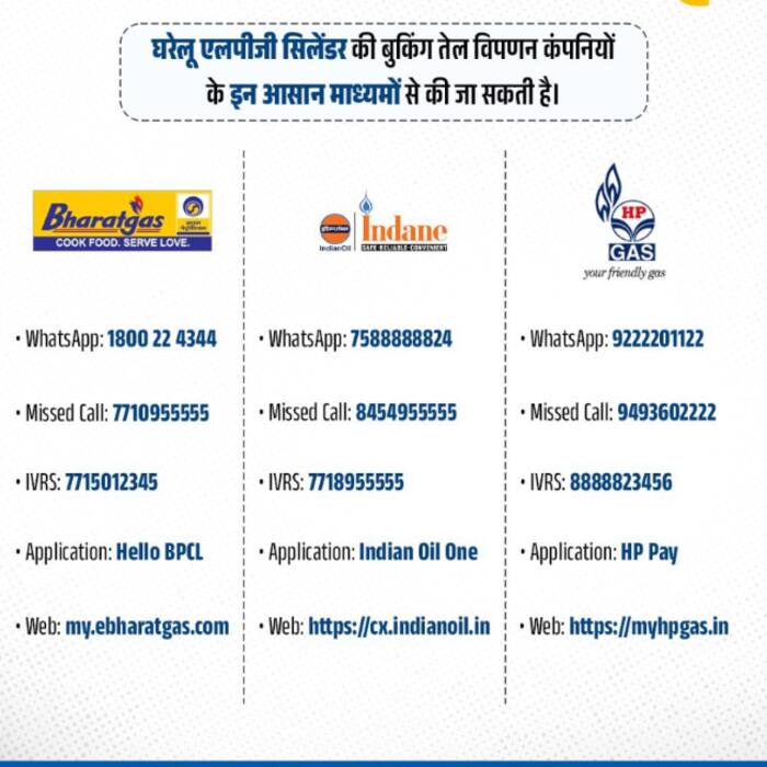 Domestic LPG cylinder booking