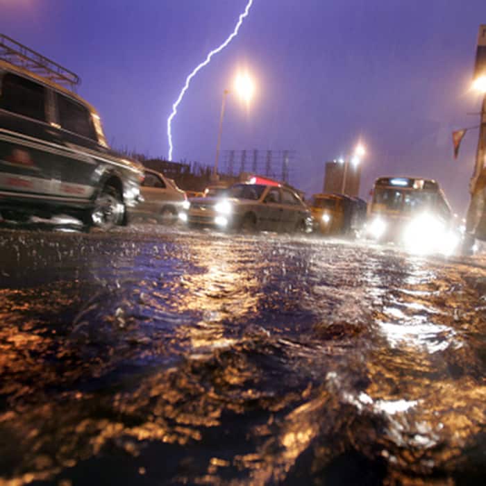 Dreaded lightning hits the streets of Mumbai during rains