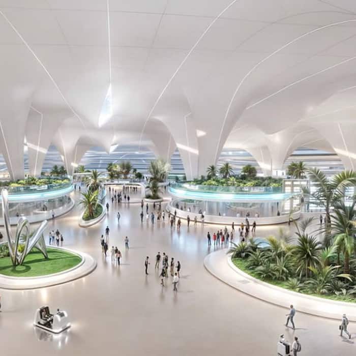 Dubais Al Maktoum International Airport is currently under construction as part of a $34.8 billion programme.