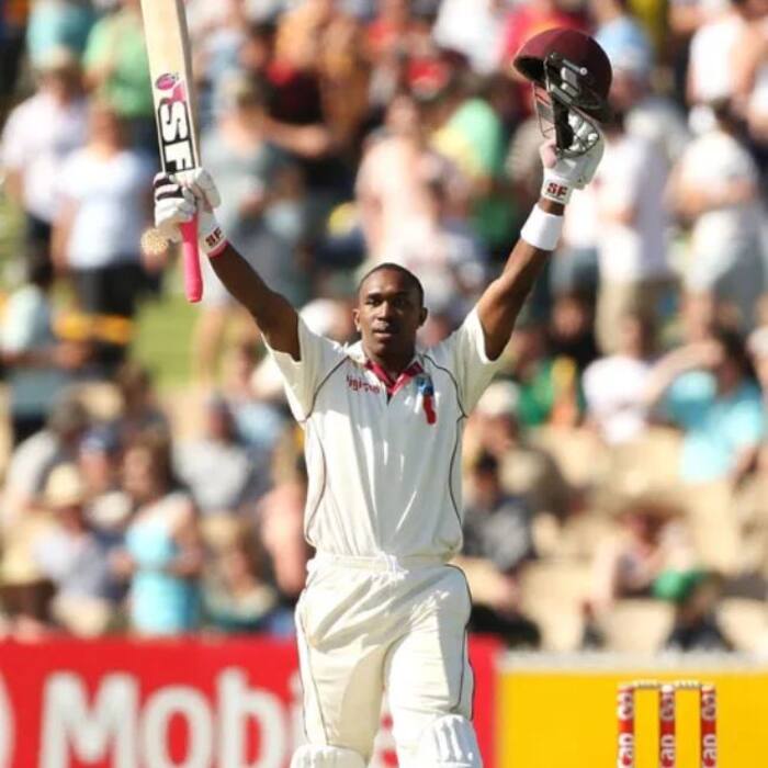 Dwayne Bravo had to wait for 44 Tests between centuries