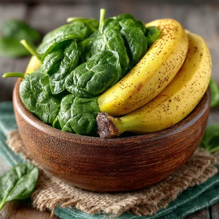 Eat potassium-rich foods like bananas and spinach