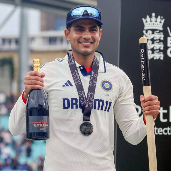 ECB handed out bottle of champagne to award winners after Oval Test