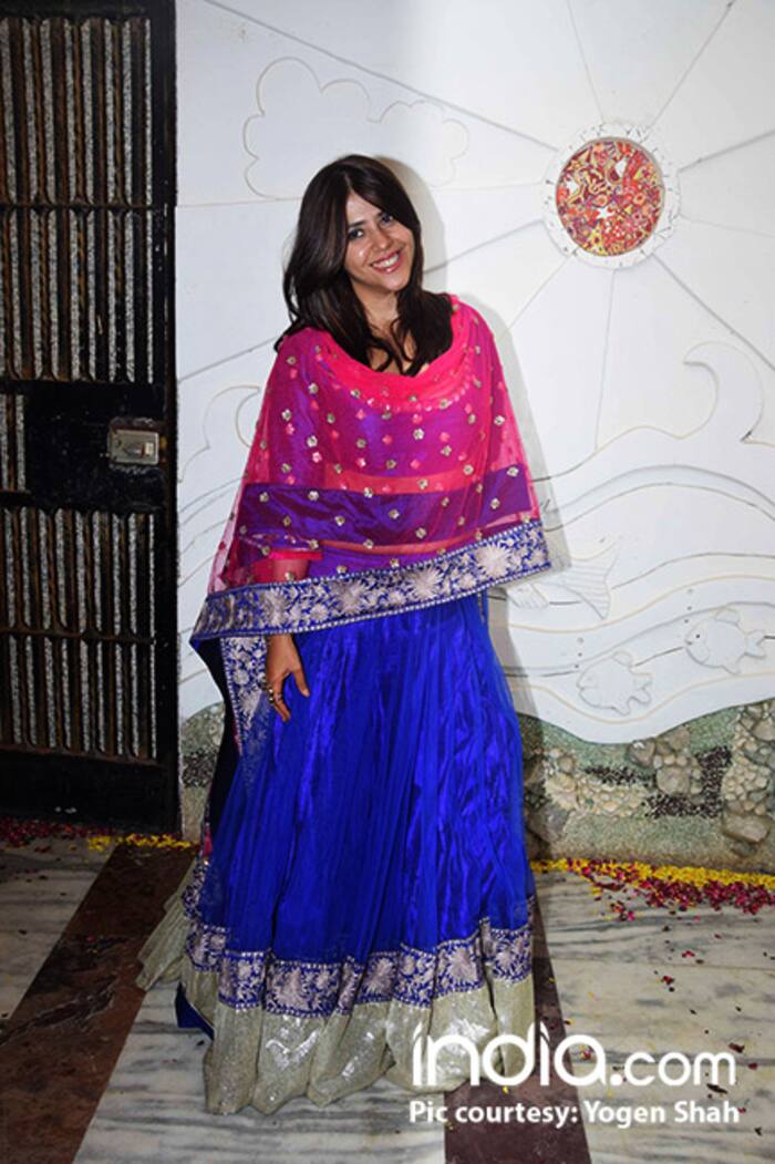 Ekta Kapoor at Sandip Sikand’s Diwali bash